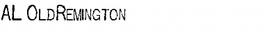 Download AL OldRemington Regular Font Title Preview