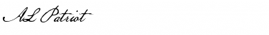 Download AL Patriot Regular Font Title Preview