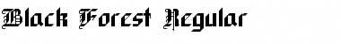 Download Black Forest Regular Font Title Preview