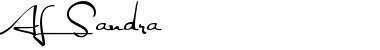 Download AL Sandra Regular Font Title Preview