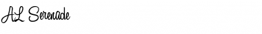 Download AL Serenade Regular Font Title Preview