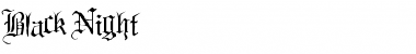 Download Black Night Regular Font Title Preview