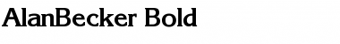 Download AlanBecker Bold Font Title Preview