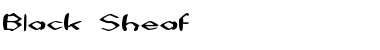Download Black Sheaf Regular Font Title Preview