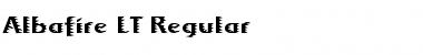 Download Albafire LT Regular Regular Font Title Preview