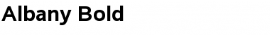 Download Albany Bold Font Title Preview