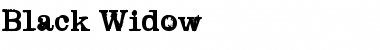 Download Black Widow Black Font Title Preview