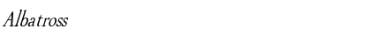 Download Albatross Italic Font Title Preview