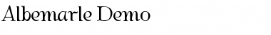 Download Albemarle Demo Regular Font Title Preview