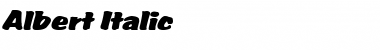 Download Albert Italic Font Title Preview