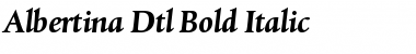 Download Albertina Dtl Bold Italic Regular Font Title Preview
