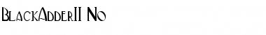 Download BlackAdderII-No Regular Font Title Preview