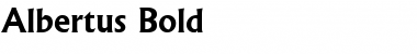 Download Albertus Bold Font Title Preview