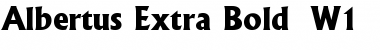 Download Albertus Extra Bold (W1) Regular Font