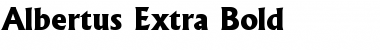 Download Albertus Extra Bold Bold Font