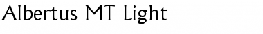 Download Albertus MT Regular Font Title Preview