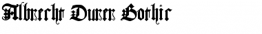 Download Albrecht Durer Gothic Regular Font Title Preview