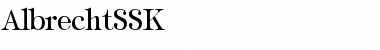 Download AlbrechtSSK Regular Font Title Preview