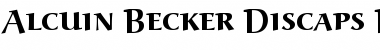 Download Alcuin Becker Discaps Bold Regular Font Title Preview