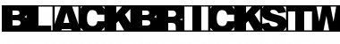 Download BlackBricksTWO Regular Font Title Preview