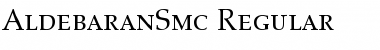 Download AldebaranSmc Regular Font Title Preview