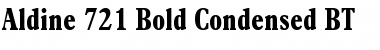Download Aldine721 BdCn BT Bold Font Title Preview