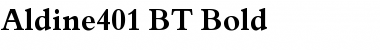 Download Aldine401 BT Bold Font Title Preview