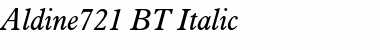 Download Aldine721 BT Italic Font Title Preview