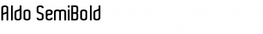 Download Aldo SemiBold Font Title Preview