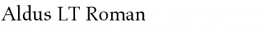 Download Aldus LT Roman Regular Font Title Preview