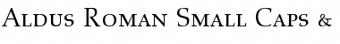 Download Aldus RomanSC Regular Font Title Preview