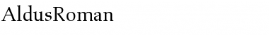 Download AldusRoman Roman Font Title Preview
