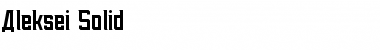 Download Aleksei Solid Font Title Preview