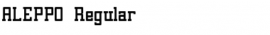Download ALEPPO Regular Font Title Preview