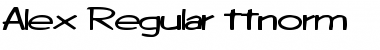 Download Alex Regular Font Title Preview