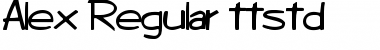 Download Alex Regular Font Title Preview