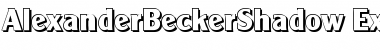 Download AlexanderBeckerShadow-ExBold Regular Font Title Preview