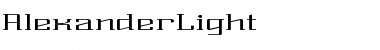 Download Alexander Light Font Title Preview