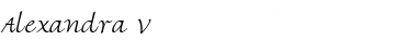 Download Alexandra V Font Title Preview
