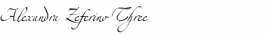 Download Alexandra Zeferino Three Regular Font Title Preview