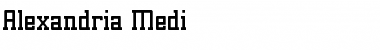 Download Alexandria-Medi Regular Font Title Preview