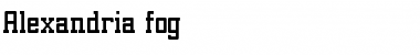 Download Alexandria.fog fog Font Title Preview