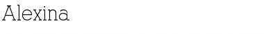 Download Alexina Regular Font Title Preview