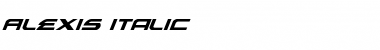 Download Alexis Italic Italic Font Title Preview