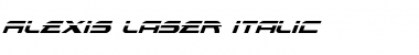 Download Alexis Laser Italic Laser Italic Font Title Preview