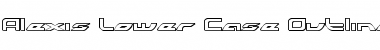 Download Alexis Lower Case Outline Lower Case Outline Font Title Preview