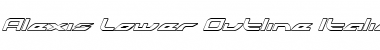 Download Alexis Lower Outline Italic Lower Outline Italic Font Title Preview