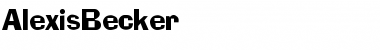 Download AlexisBecker Regular Font Title Preview