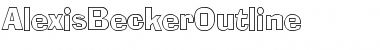 Download AlexisBeckerOutline Normal Font Title Preview