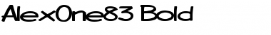 Download AlexOne83 Bold Font Title Preview